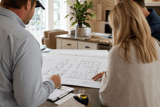 architect going over plans