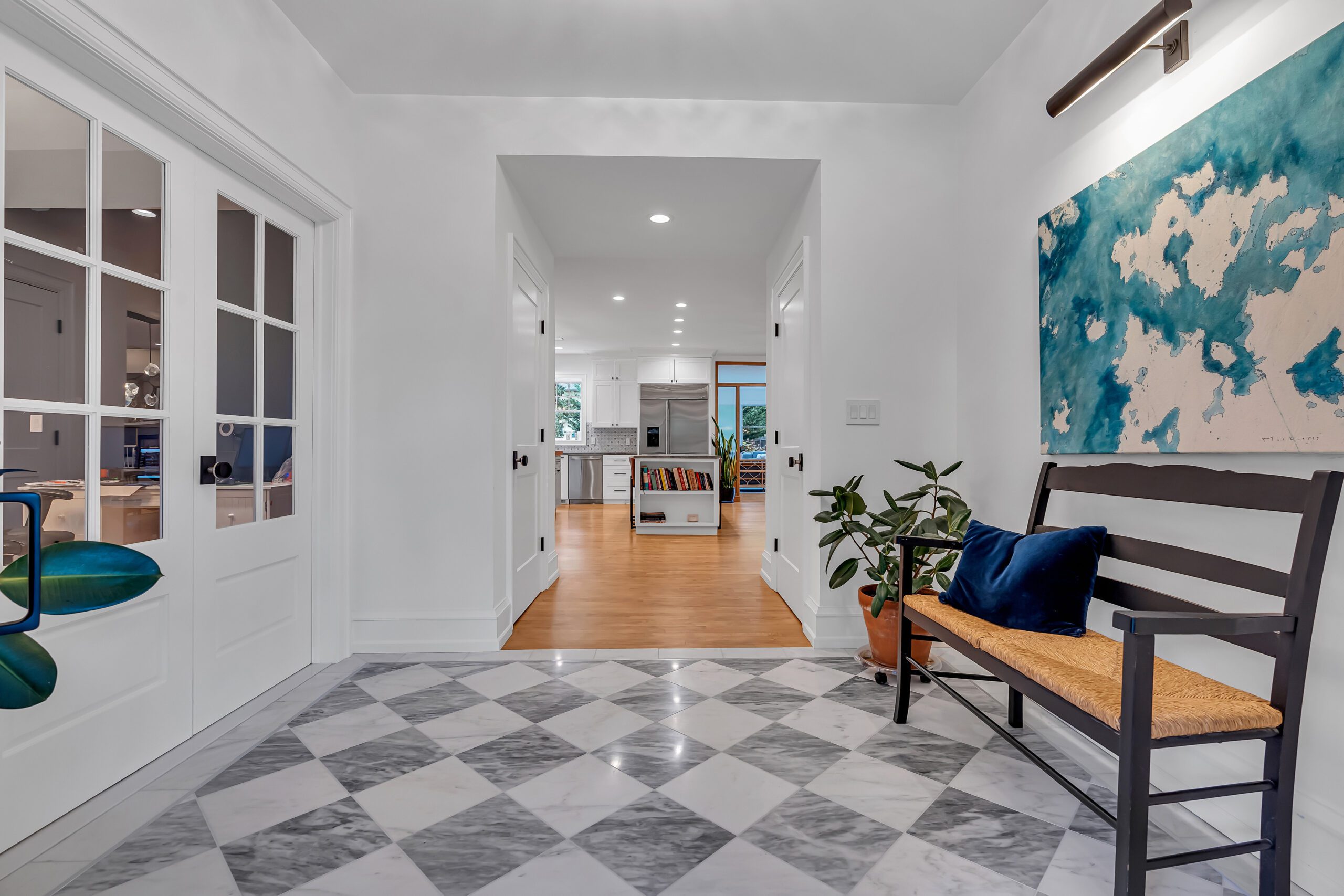 entryway remodel lighting