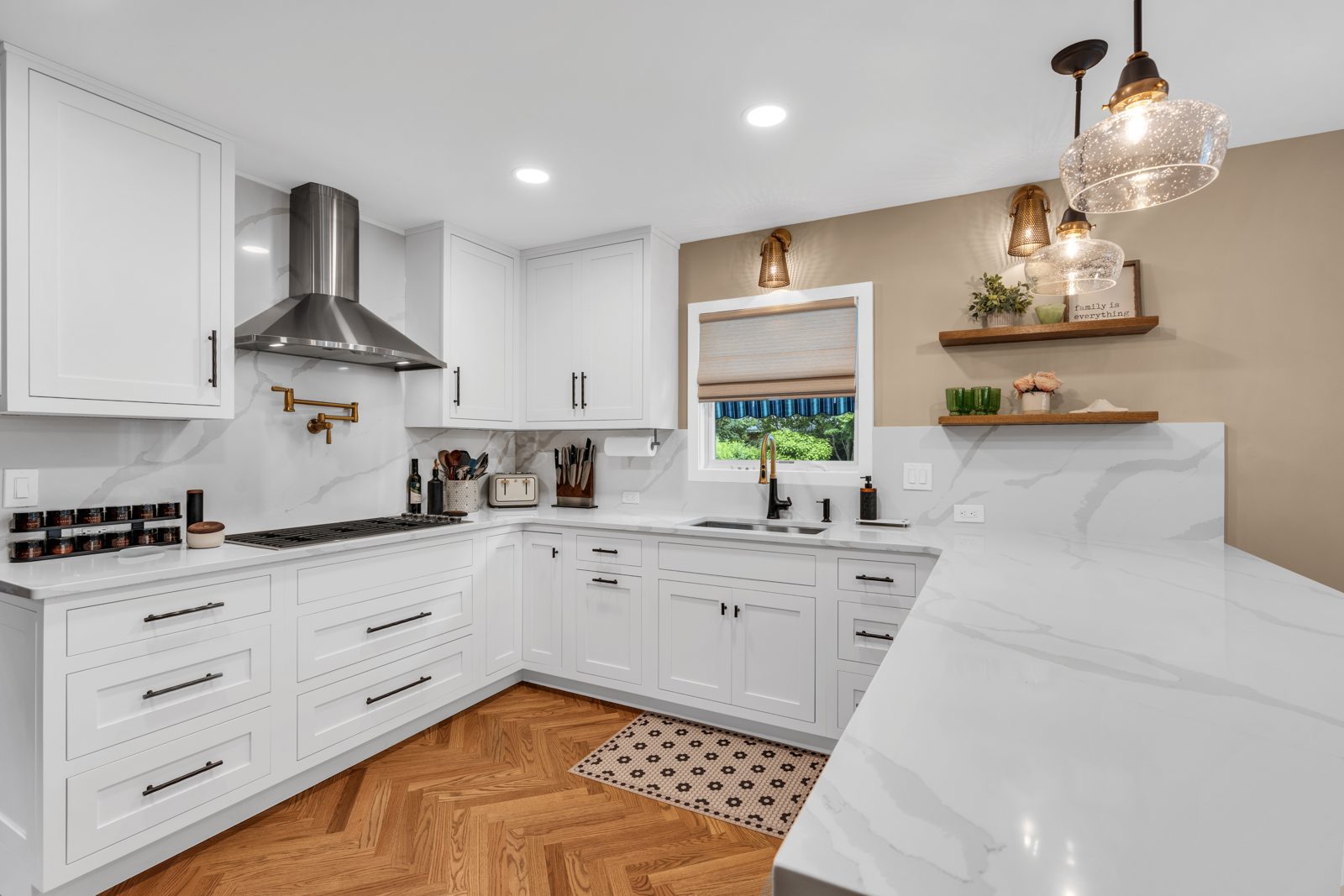 Kitchen remodel with stainless hood on River Rd, Point Pleasant NJ by C Mac Contracting