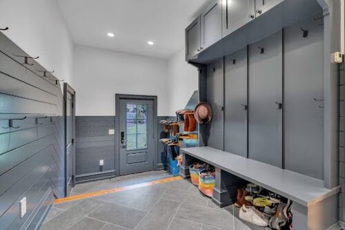 newly built entryway